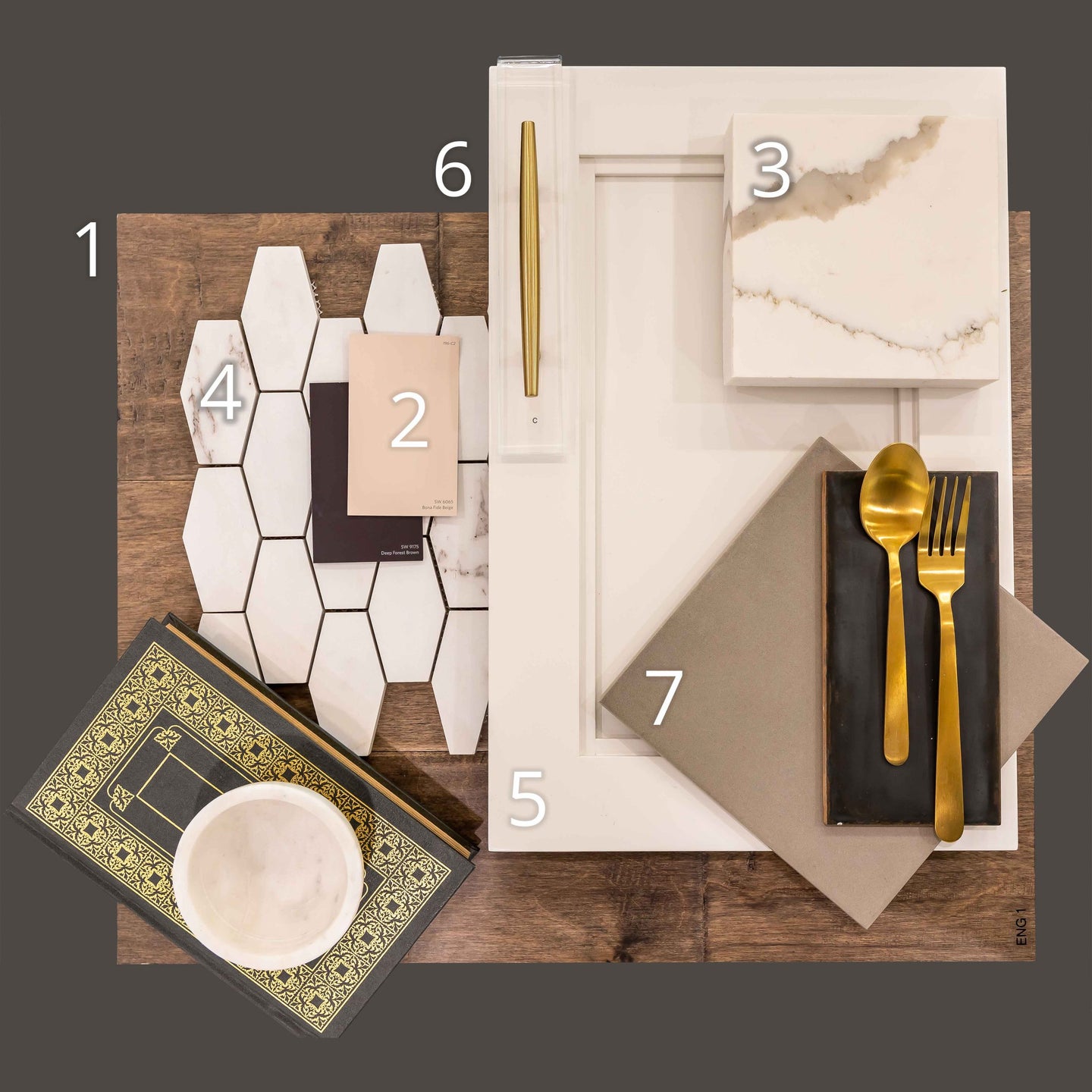 Ein individuelles Tischschild mit integriertem 3D-gedruckten QR-Code.